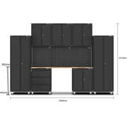 Black Workshop Garage Storage Cabinet Set | GS-D10 gallery detail image