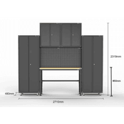Black Workshop Garage Storage Cabinet Set | GS-D10A gallery detail image