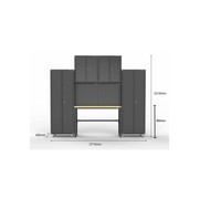 Black Workshop Garage Storage Cabinet Set | GS-D10A gallery detail image