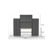 Black Workshop Garage Storage Cabinet Set | GS-D10A gallery detail image
