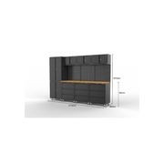 Black Workshop Garage Storage Cabinet Set | GS-D12B gallery detail image