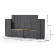 Black Workshop Garage Storage Cabinet Set | GS-D16 gallery detail image