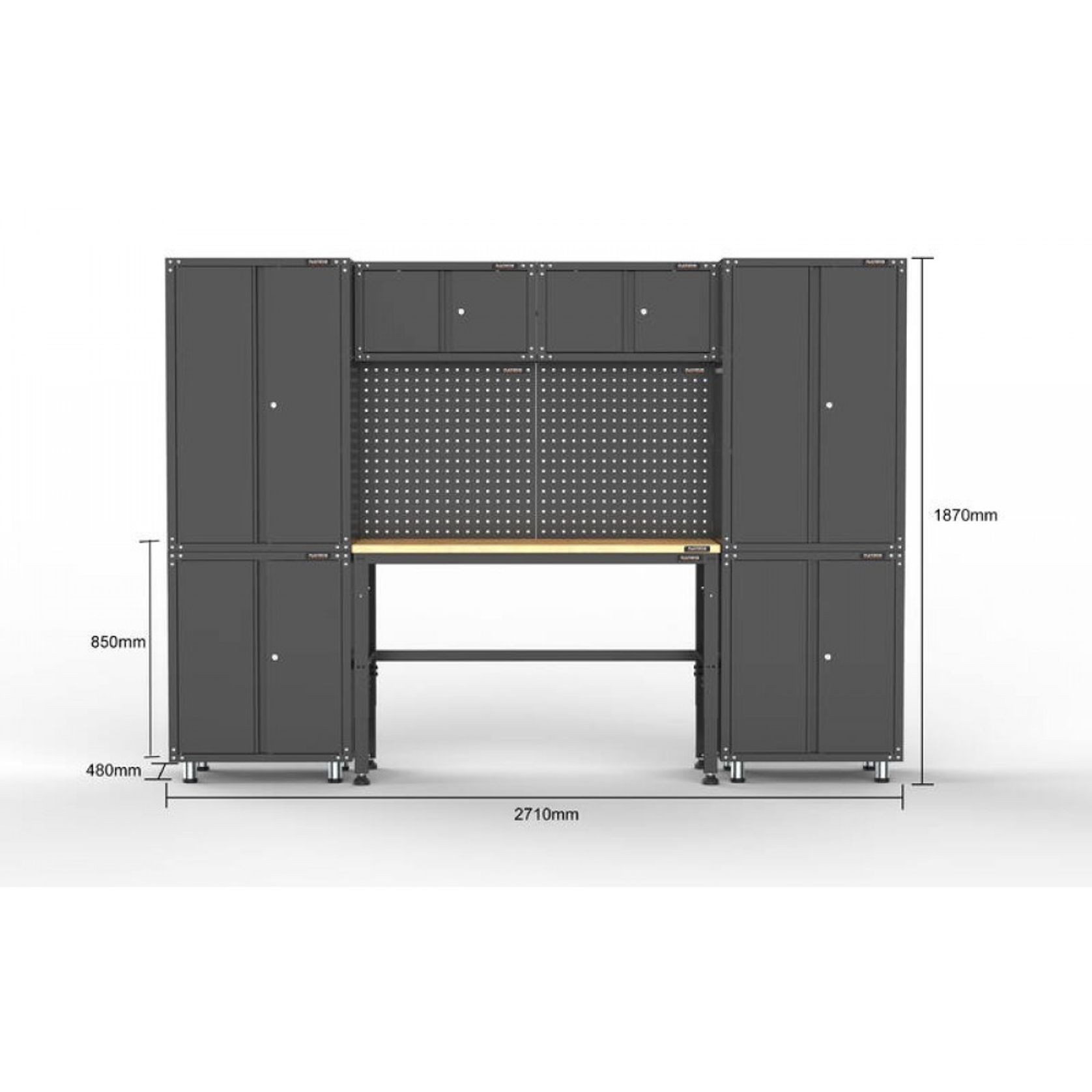 Black Workshop Garage Storage Cabinet Set | GS-D9A gallery detail image