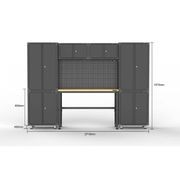 Black Workshop Garage Storage Cabinet Set | GS-D9A gallery detail image