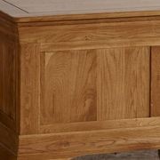 French Rustic Solid Oak Blanket Box gallery detail image