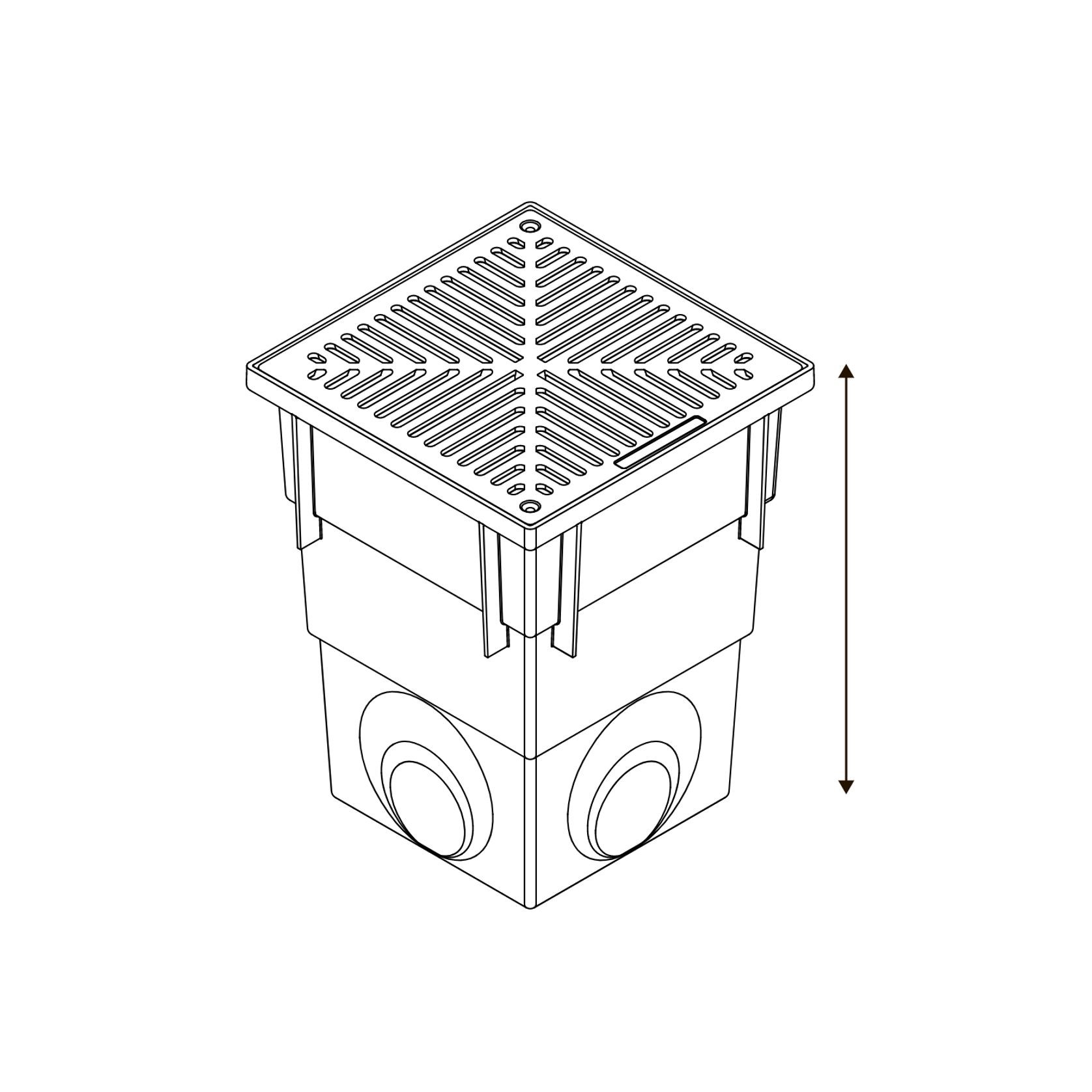 Series 300 Deep Pit with Sandstone Aluminium Grate gallery detail image