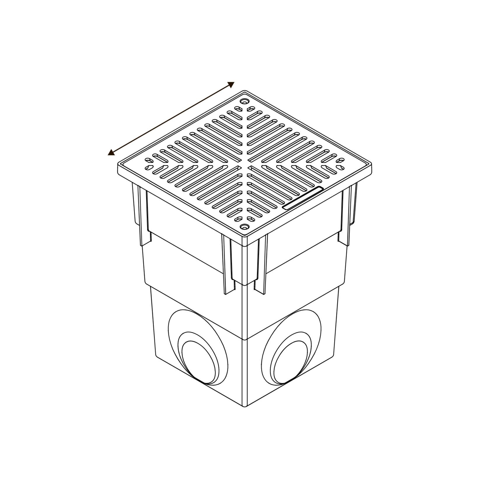 Series 300 Deep Pit with Terracotta Aluminium Grate gallery detail image