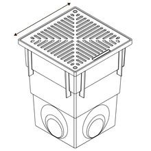 Series 300 Deep Pit with Plain Solid Aluminium Grate gallery detail image