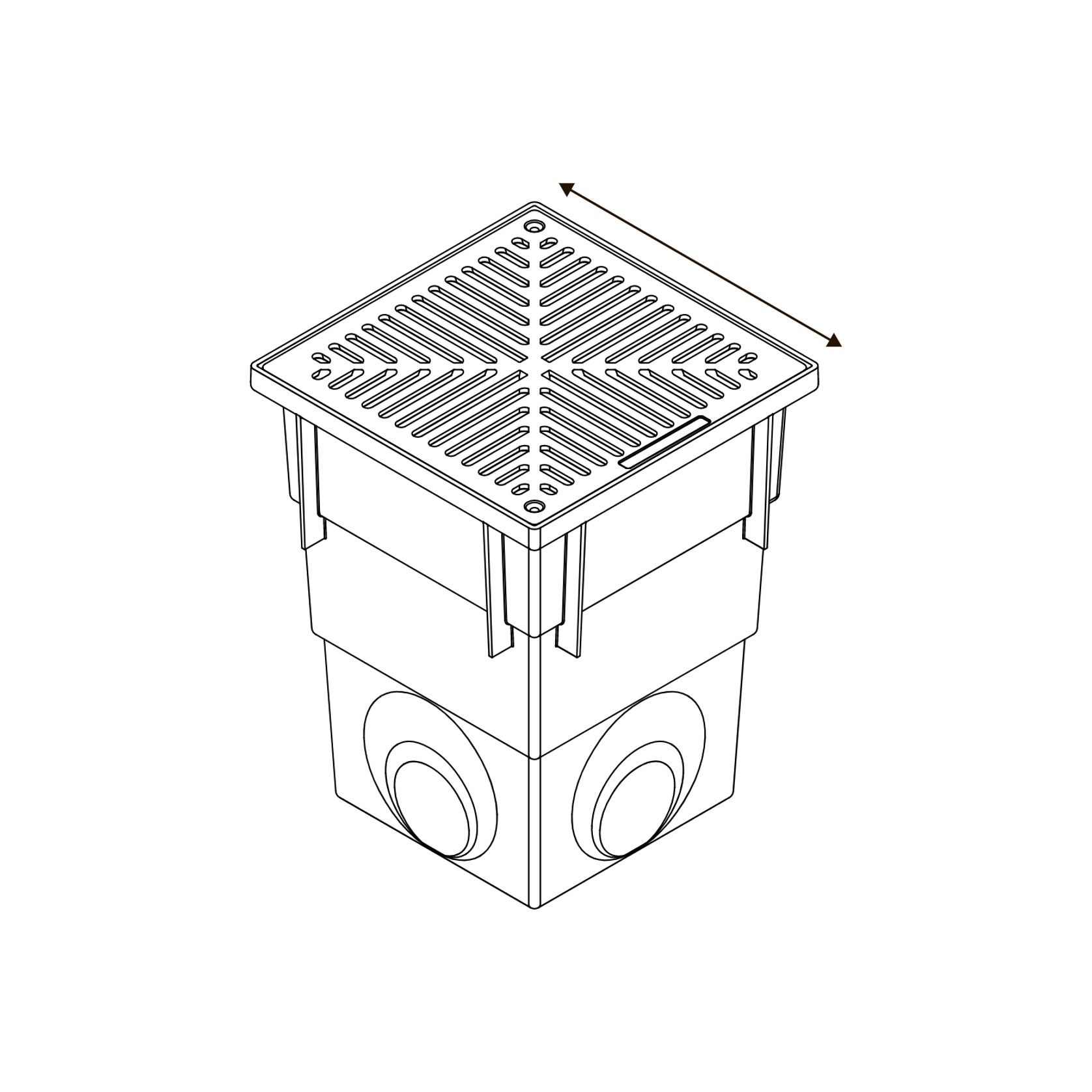 Series 300 Deep Pit with Terracotta Aluminium Grate gallery detail image
