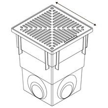 Series 300 Deep Pit with Plain Solid Aluminium Grate gallery detail image