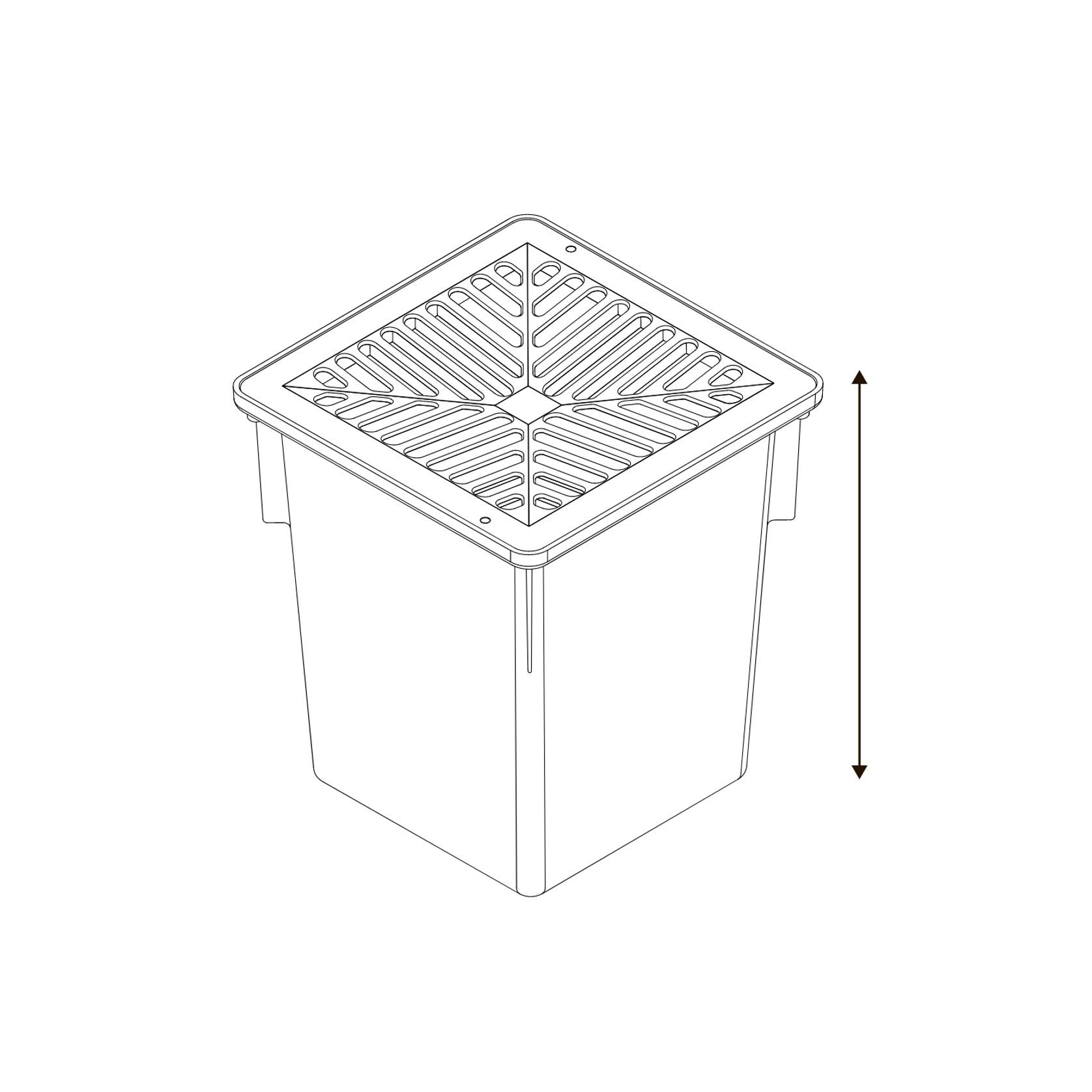 Series 250 Pit complete with Sandstone Concave Grate gallery detail image