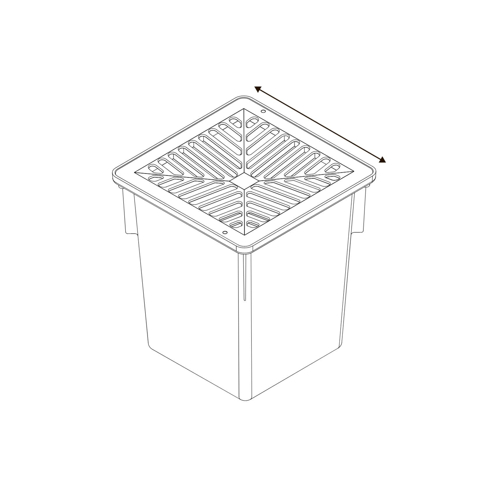 Series 250 Pit complete with Sandstone Concave Grate gallery detail image