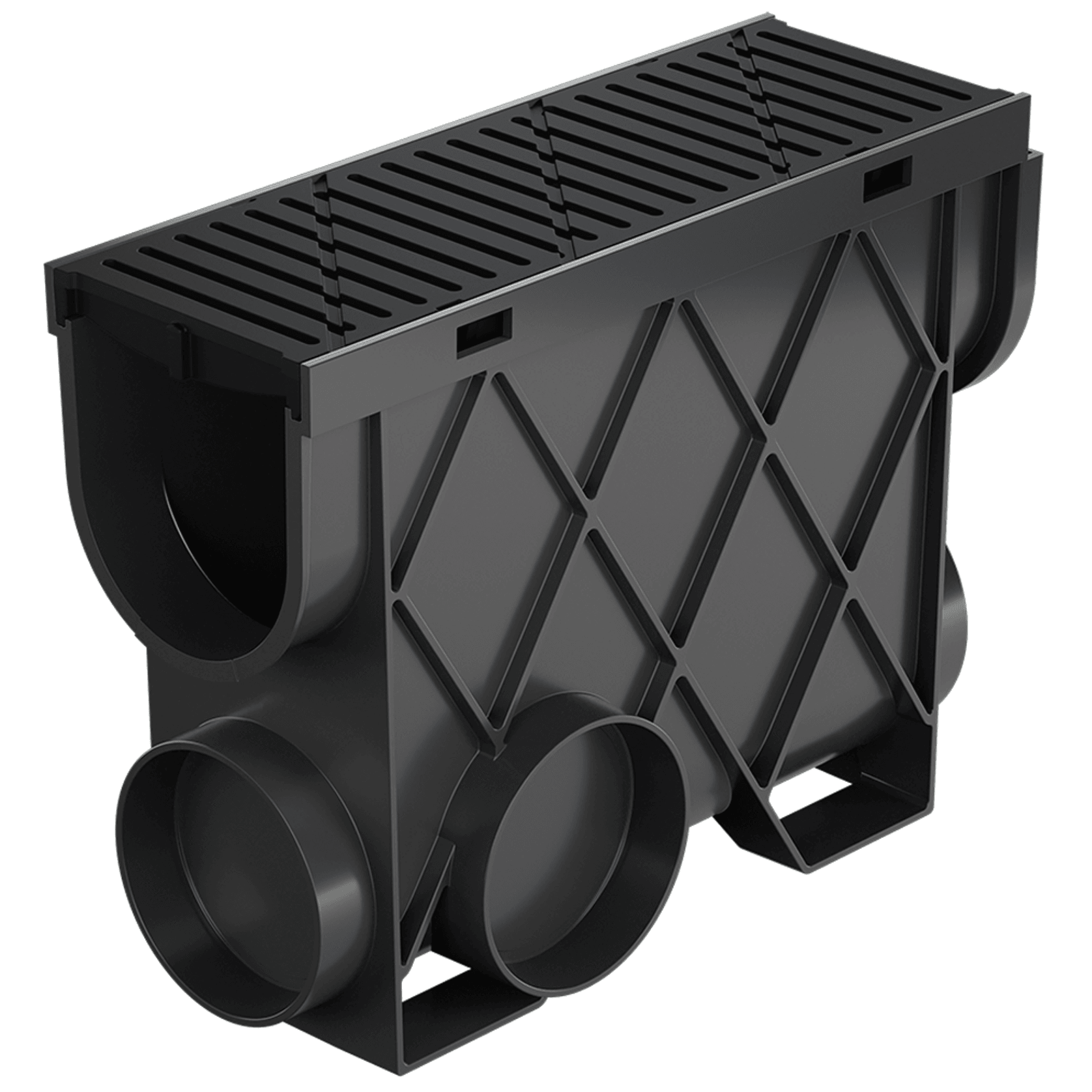 Storm Drain™ Slimline Pit with Black Heel Guard Grate gallery detail image