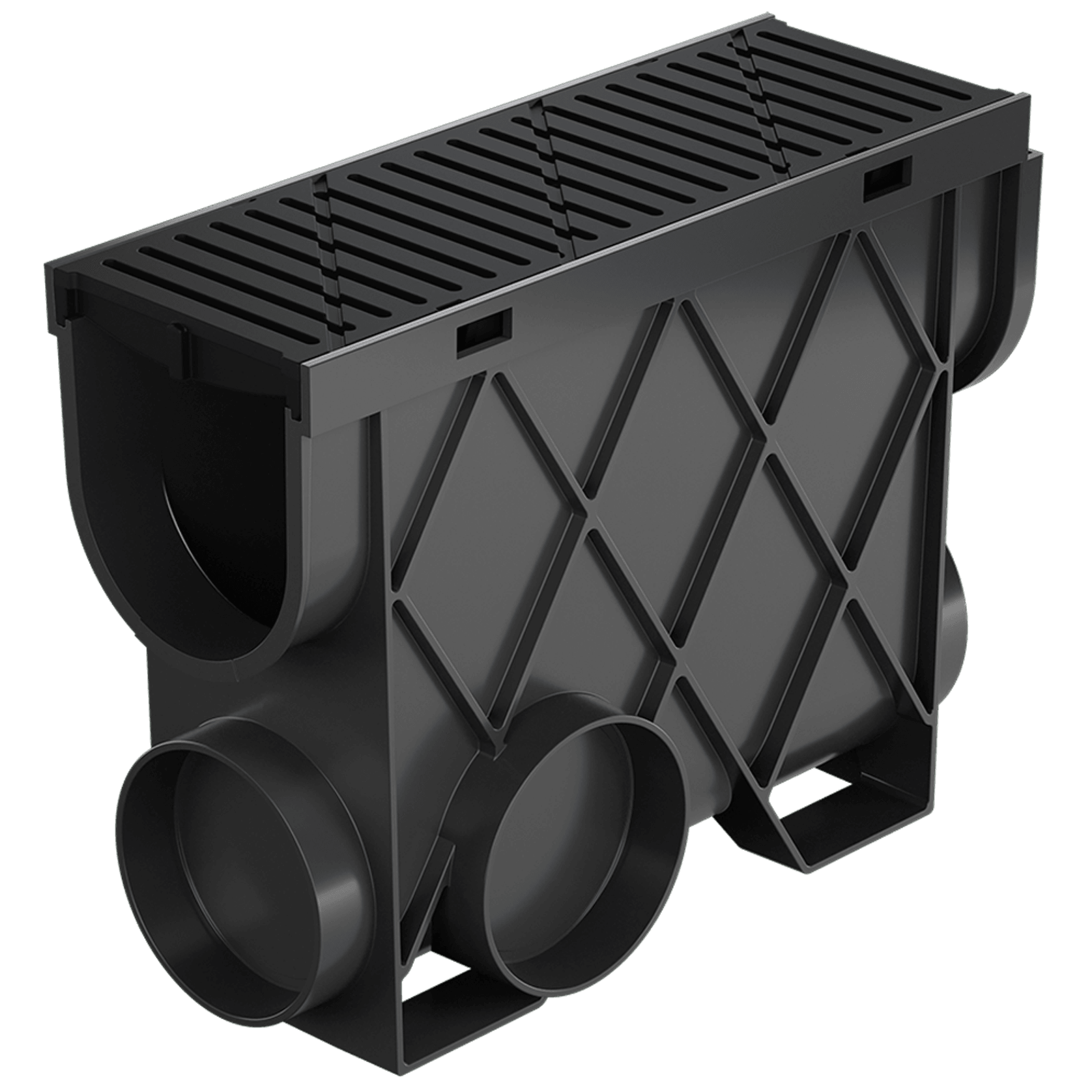 Storm Drain™ Slimline Pit with Black Heel Guard Grate gallery detail image