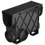Storm Drain™ Slimline Pit with Black Heel Guard Grate gallery detail image