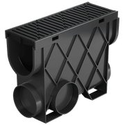 Storm Drain™ Slimline Pit with Black Heel Guard Grate gallery detail image
