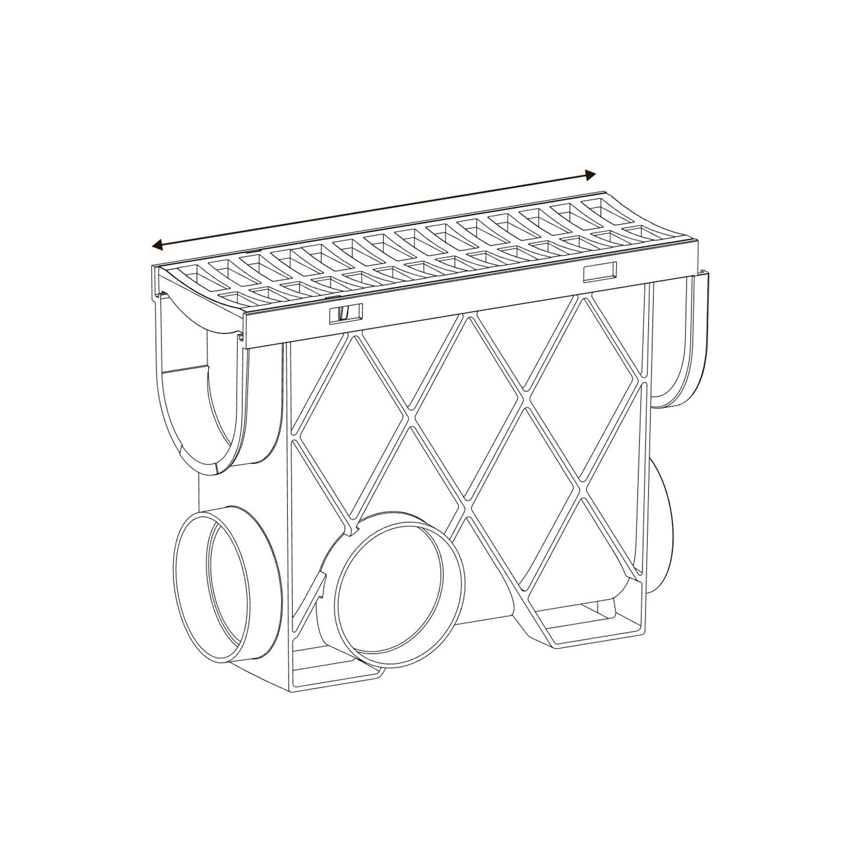 Storm Drain™ – Slimline Pit with Stainless Steel Grate gallery detail image