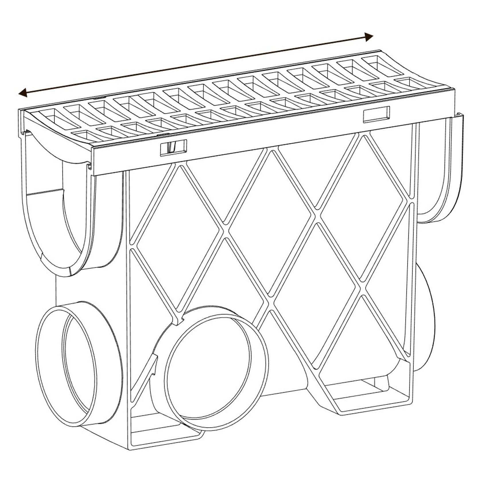 Storm Drain™ – Slimline Pit with Stainless Steel Grate gallery detail image