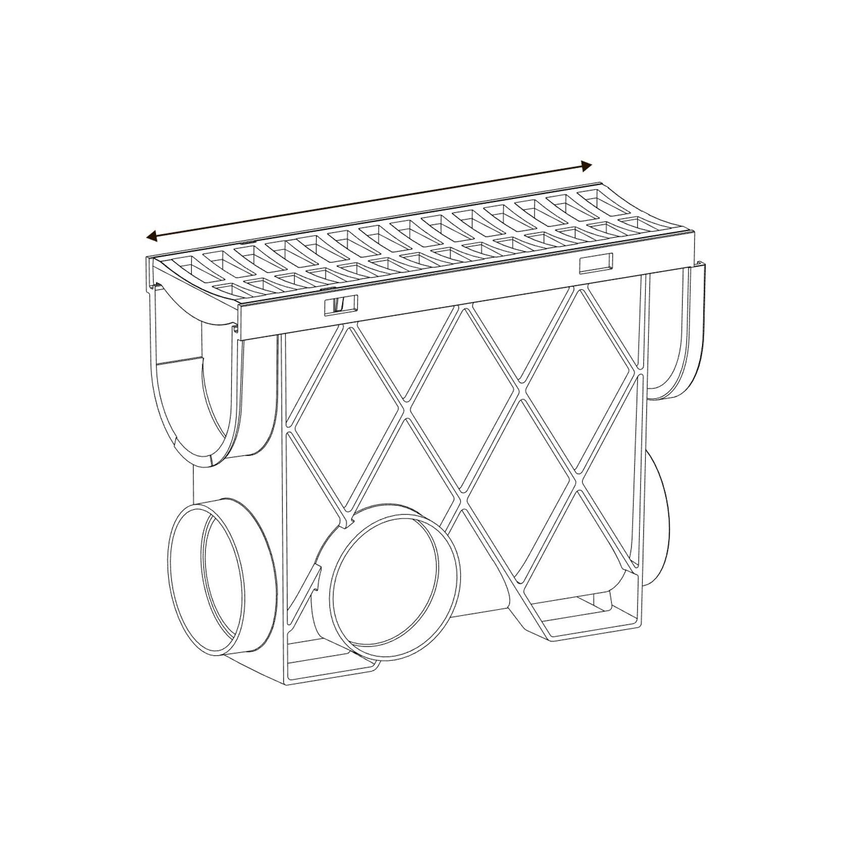 Storm Drain™ Slimline Pit with 316 Architectural Grate gallery detail image
