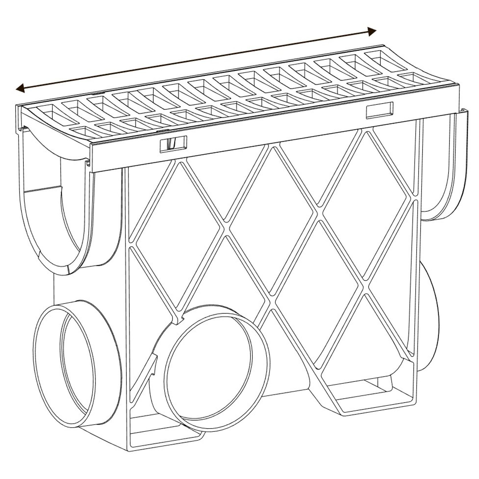 Storm Drain™ Slimline Pit with 316 Architectural Grate gallery detail image