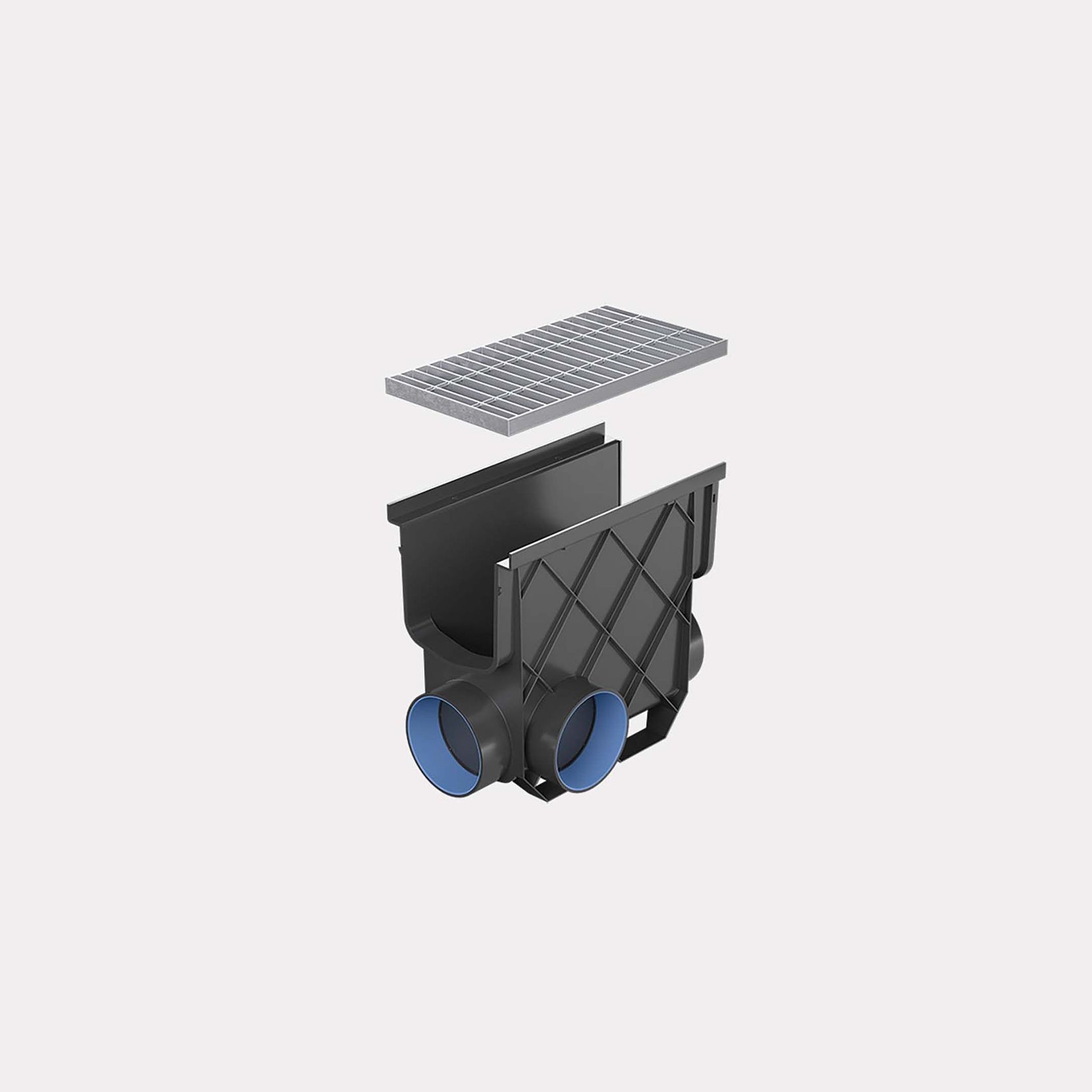 Storm Master® Inline Pit with Galvanised Steel Grate gallery detail image