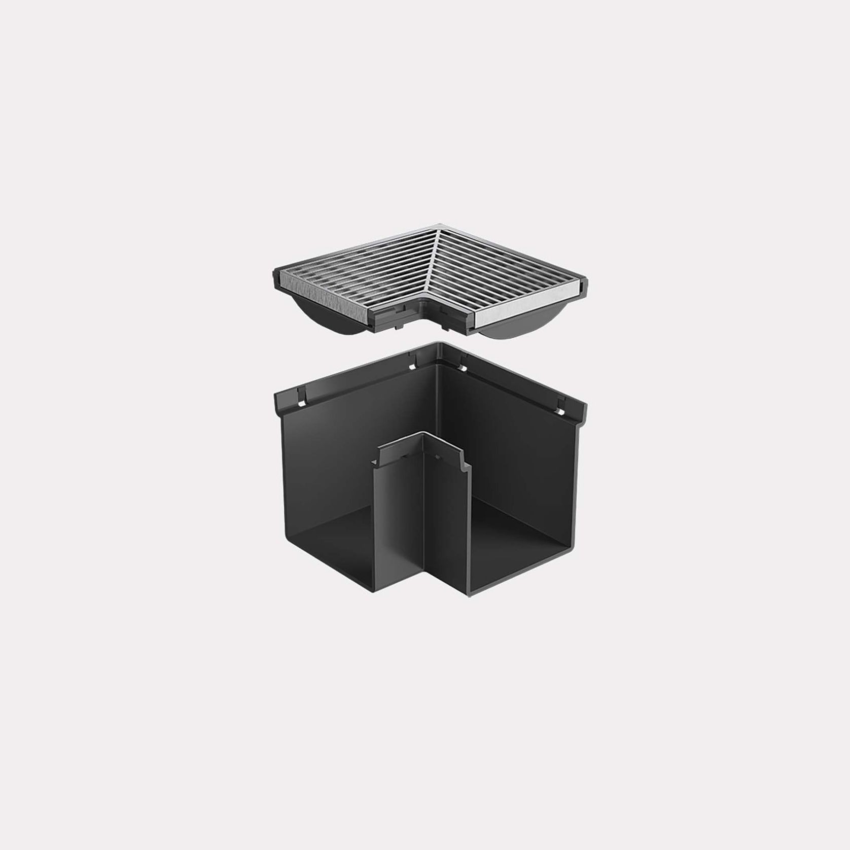 Rain Drain™ Trade – Corner with 316 Architectural Grate gallery detail image