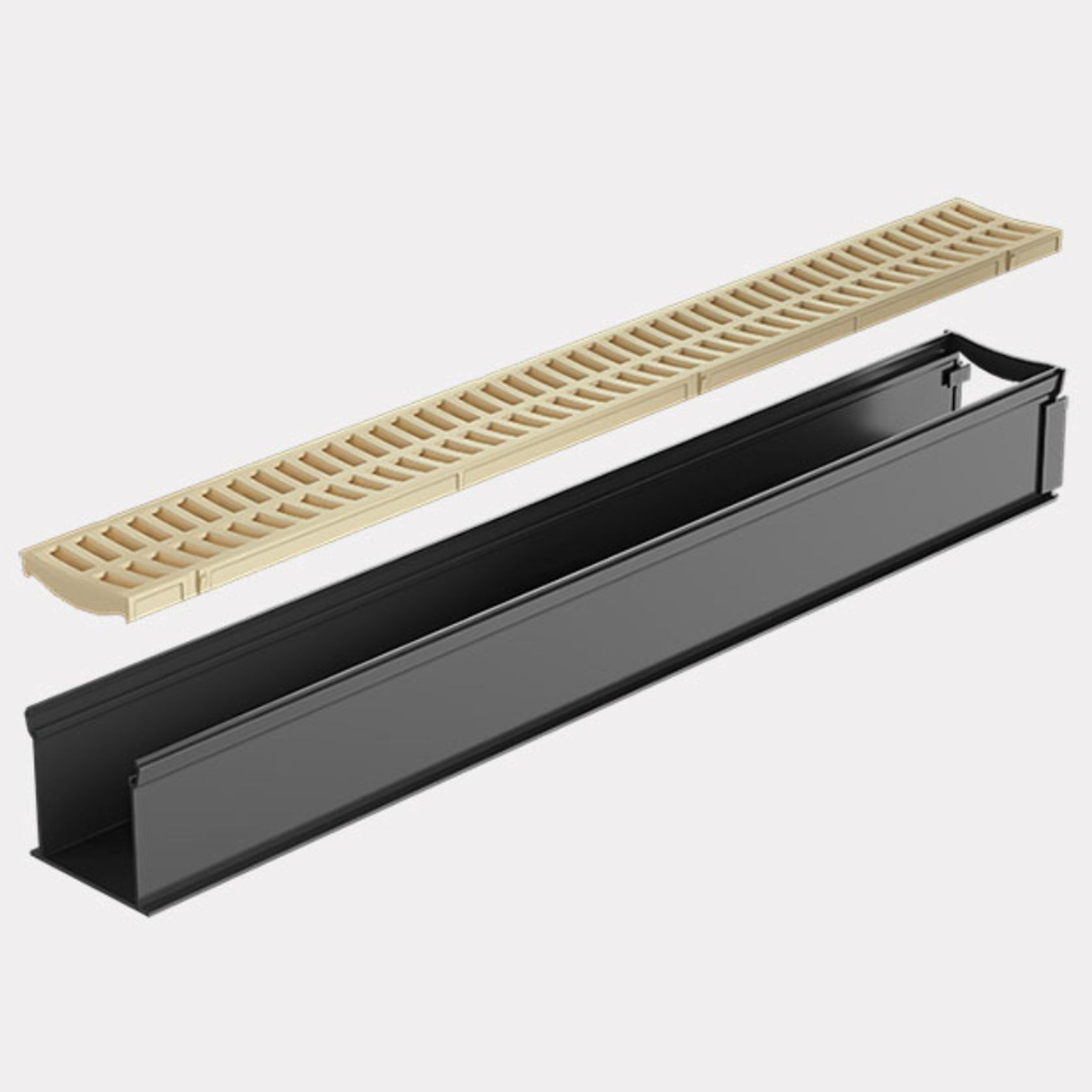 Rain Drain™ Trade – 1m w/ Sandstone Grate & Joiner gallery detail image