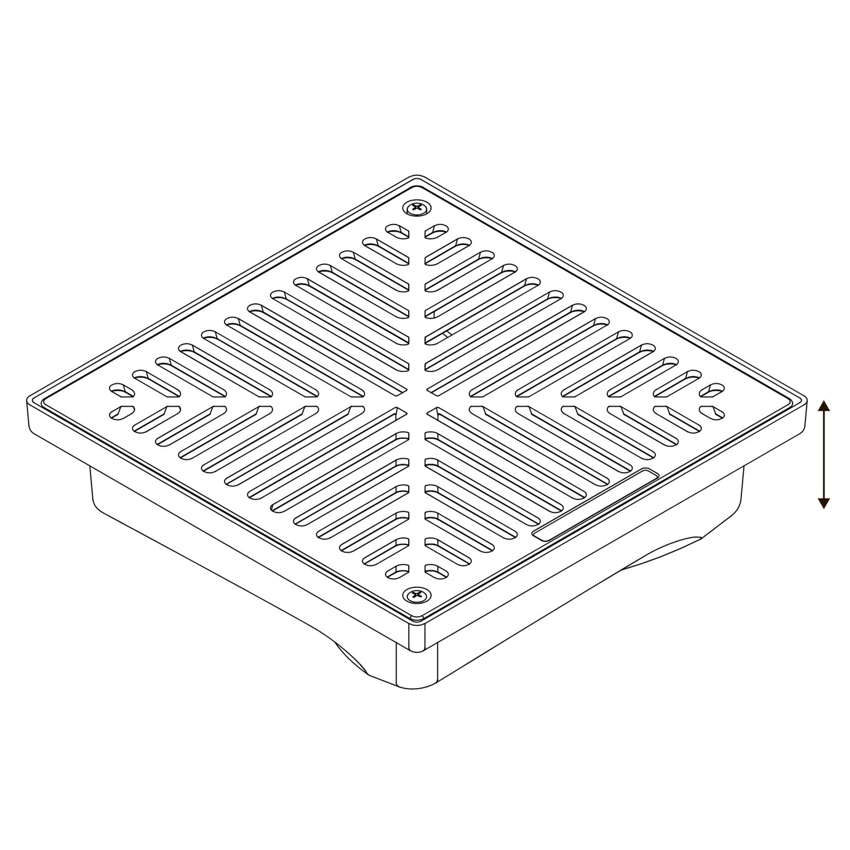 Uni-Pit Vortex 200 with Flat Sandstone Aluminium Grate gallery detail image