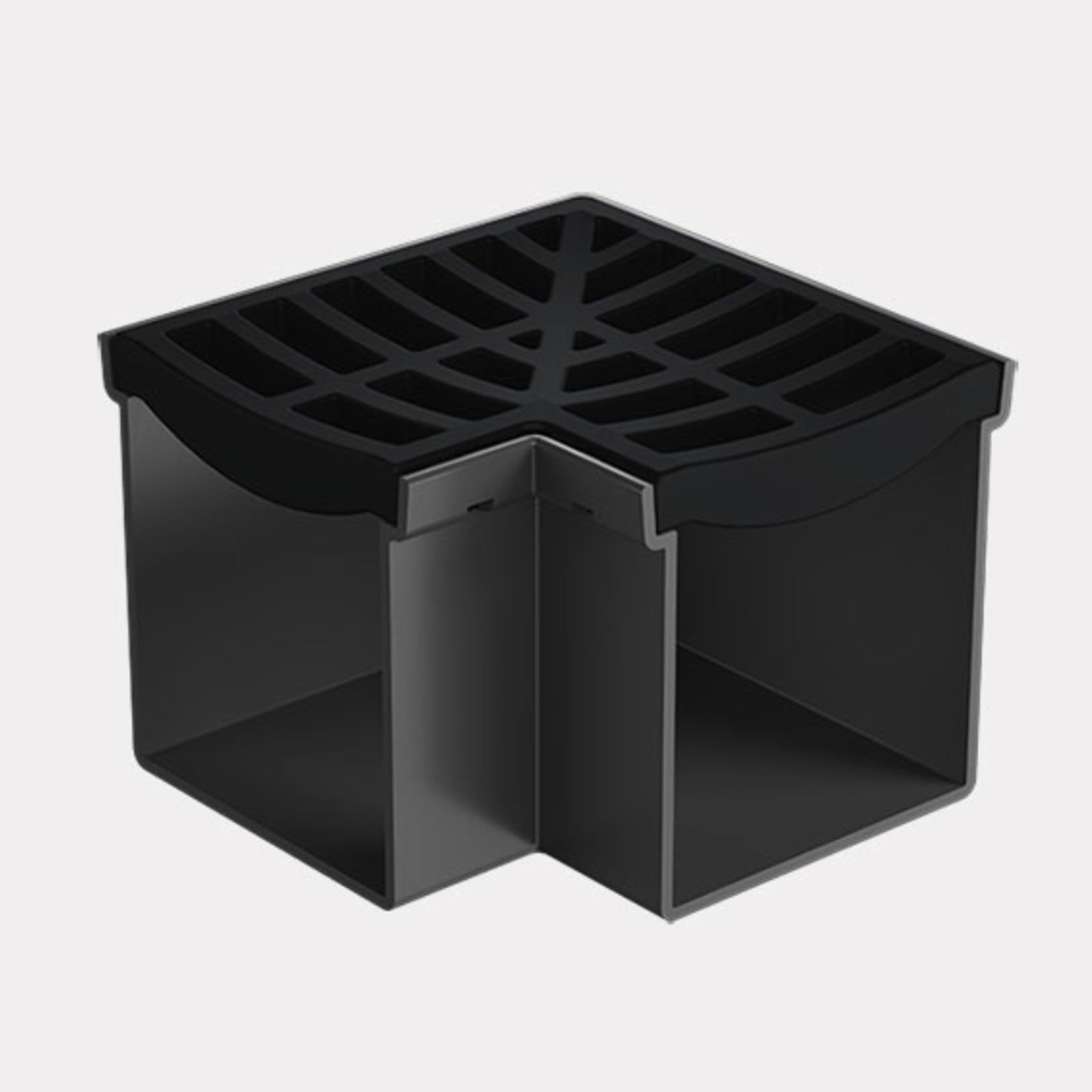 Rain Drain™ Trade – Corner with Black Plastic Grate gallery detail image