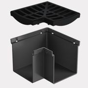 Rain Drain™ Trade – Corner with Black Plastic Grate gallery detail image