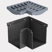 Rain Drain™ Trade – Corner with Grey Plastic Grate gallery detail image