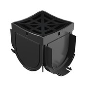 Storm Drain™ – 4 Way Connector with Black Plastic Grate gallery detail image