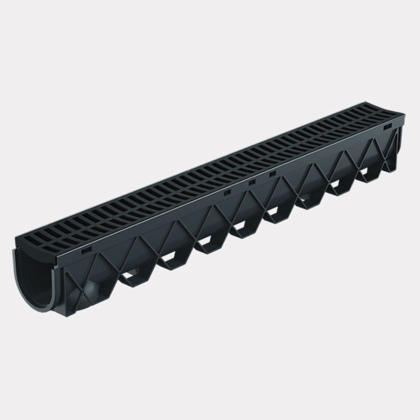 Storm Drain™ – 1m complete with Black Plastic Grate gallery detail image