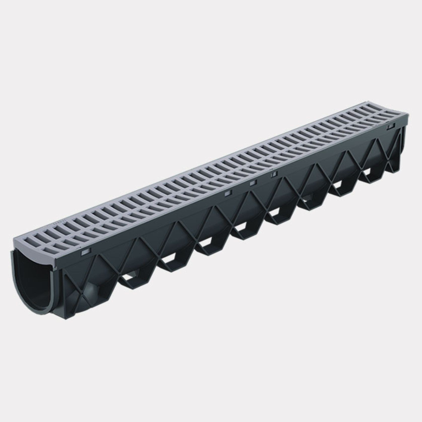 Storm Drain™ – 1m complete with Grey Plastic Grate gallery detail image
