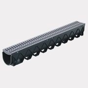 Storm Drain™ – 1m complete with Grey Plastic Grate gallery detail image