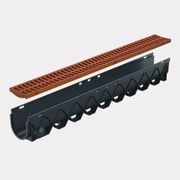 Storm Drain™ – 1m complete w/ Terracotta Plastic Grate gallery detail image