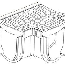 Storm Drain™ – Tee Piece with Green Plastic Grate gallery detail image