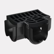 Storm Drain™ – Tee Piece with Black Plastic Grate gallery detail image