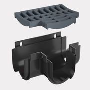 Storm Drain™ – Tee Piece with Grey Plastic Grate gallery detail image