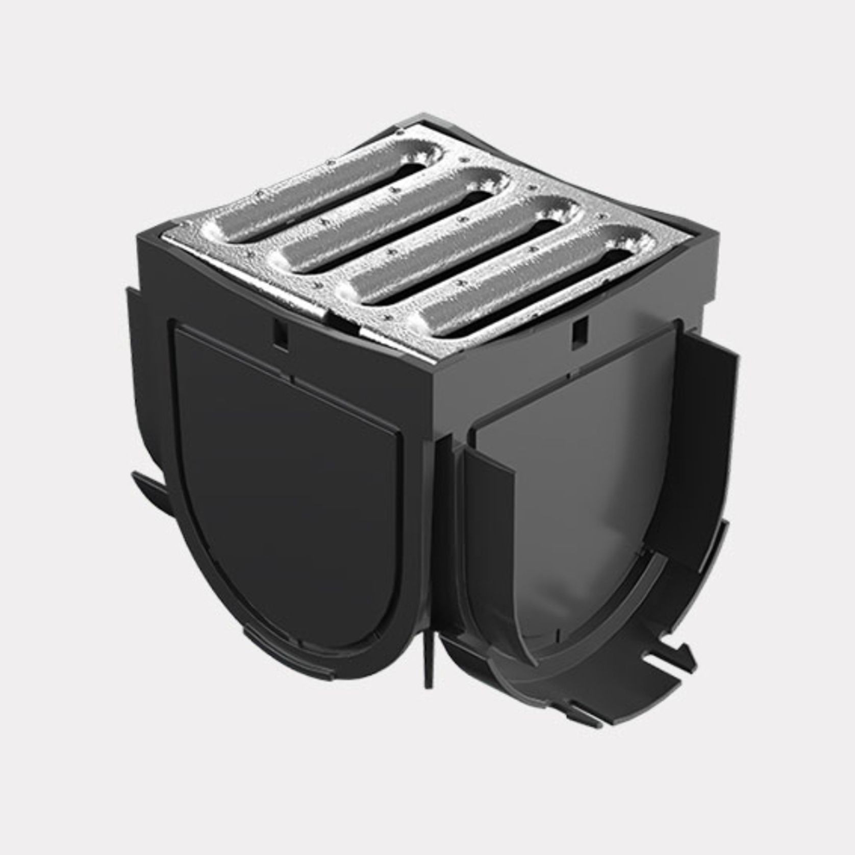 Storm Drain™ – 4 Way Connector w/ Galvanised Grate gallery detail image