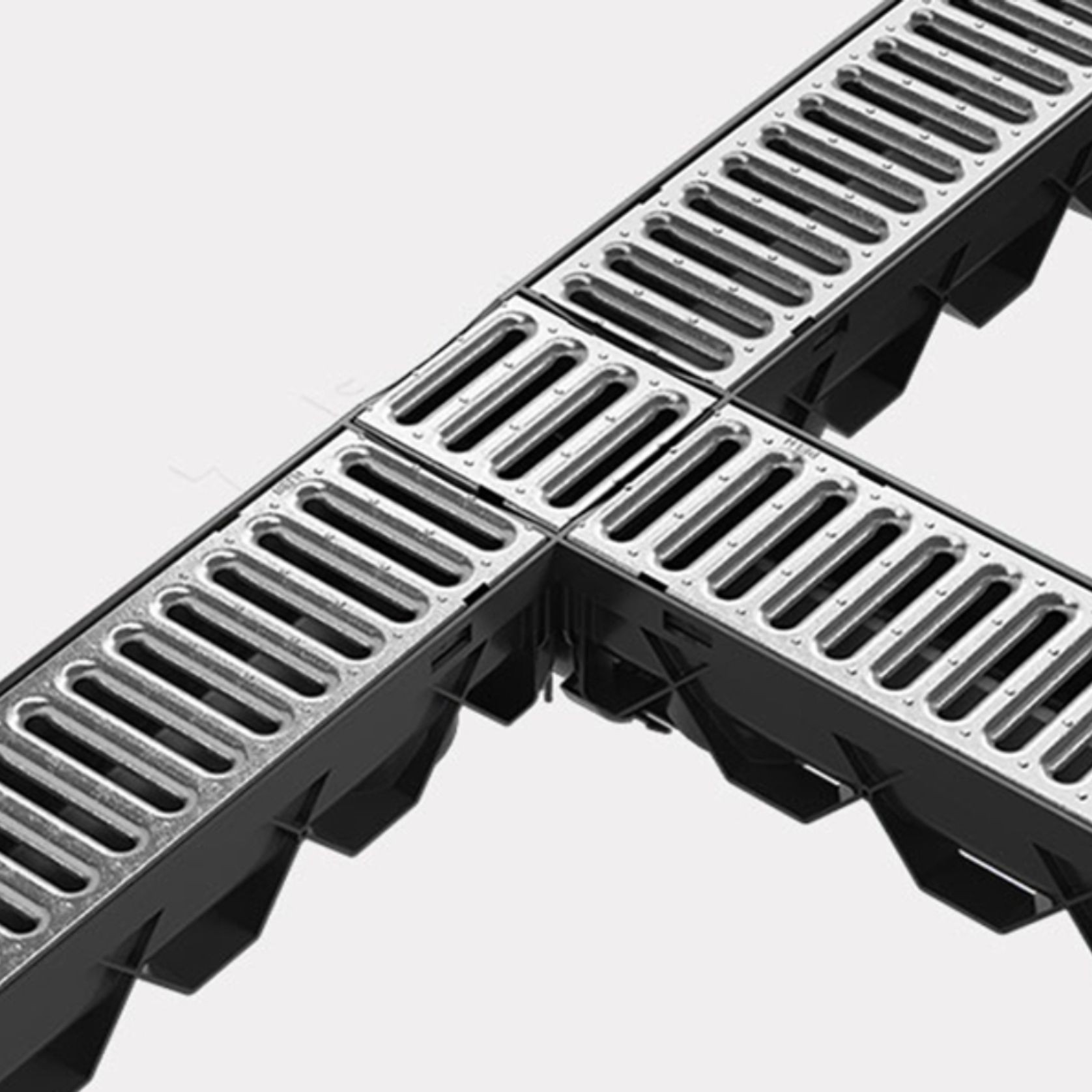 Storm Drain™ – 4 Way Connector w/ Galvanised Grate gallery detail image