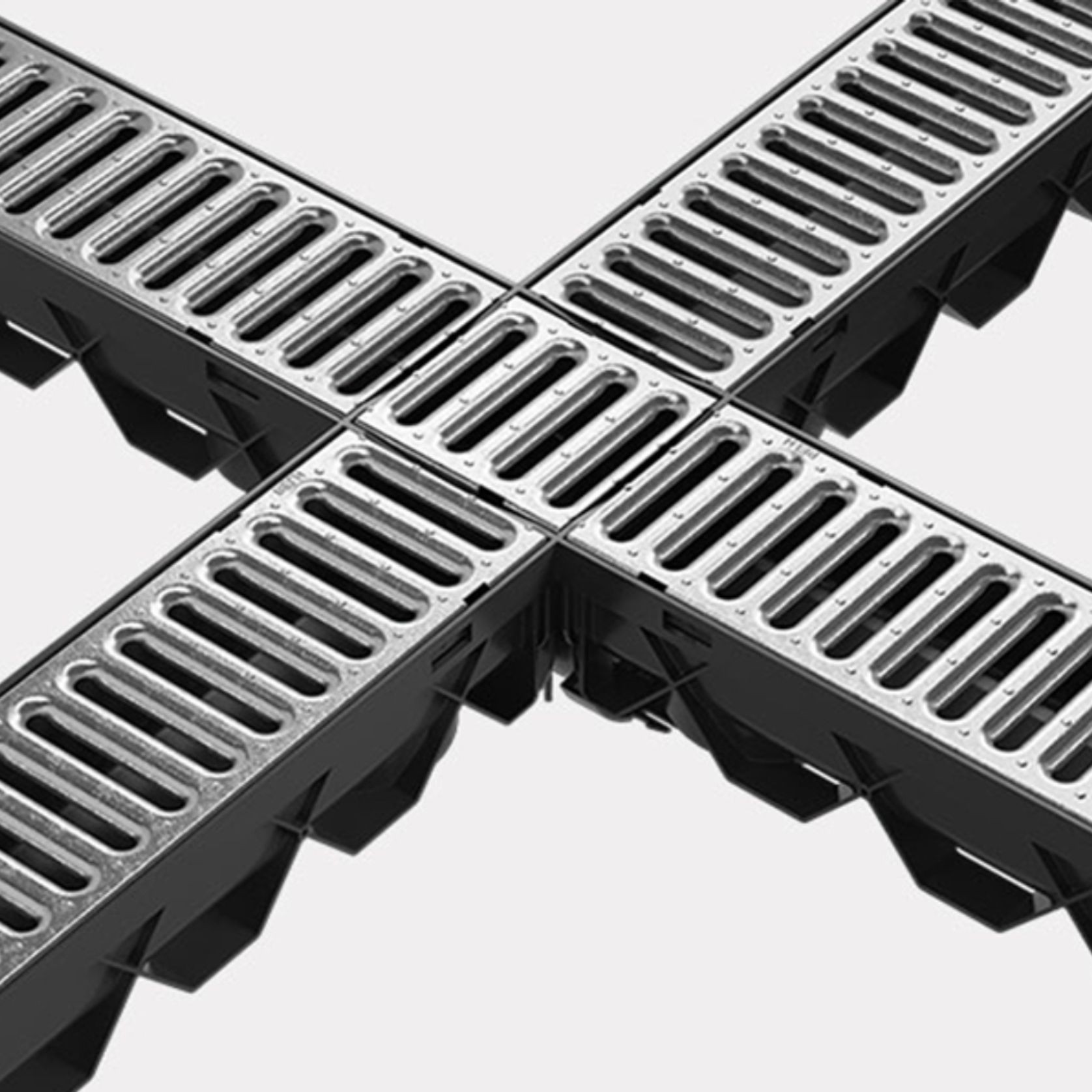 Storm Drain™ – 4 Way Connector w/ Galvanised Grate gallery detail image