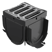 Storm Drain™ 4 Way Connector with Stainless Steel Grate gallery detail image
