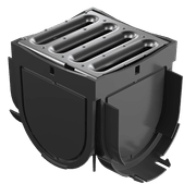 Storm Drain™ 4 Way Connector with Stainless Steel Grate gallery detail image