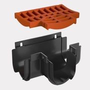 Storm Drain™ – Tee Piece with Terracotta Plastic Grate gallery detail image