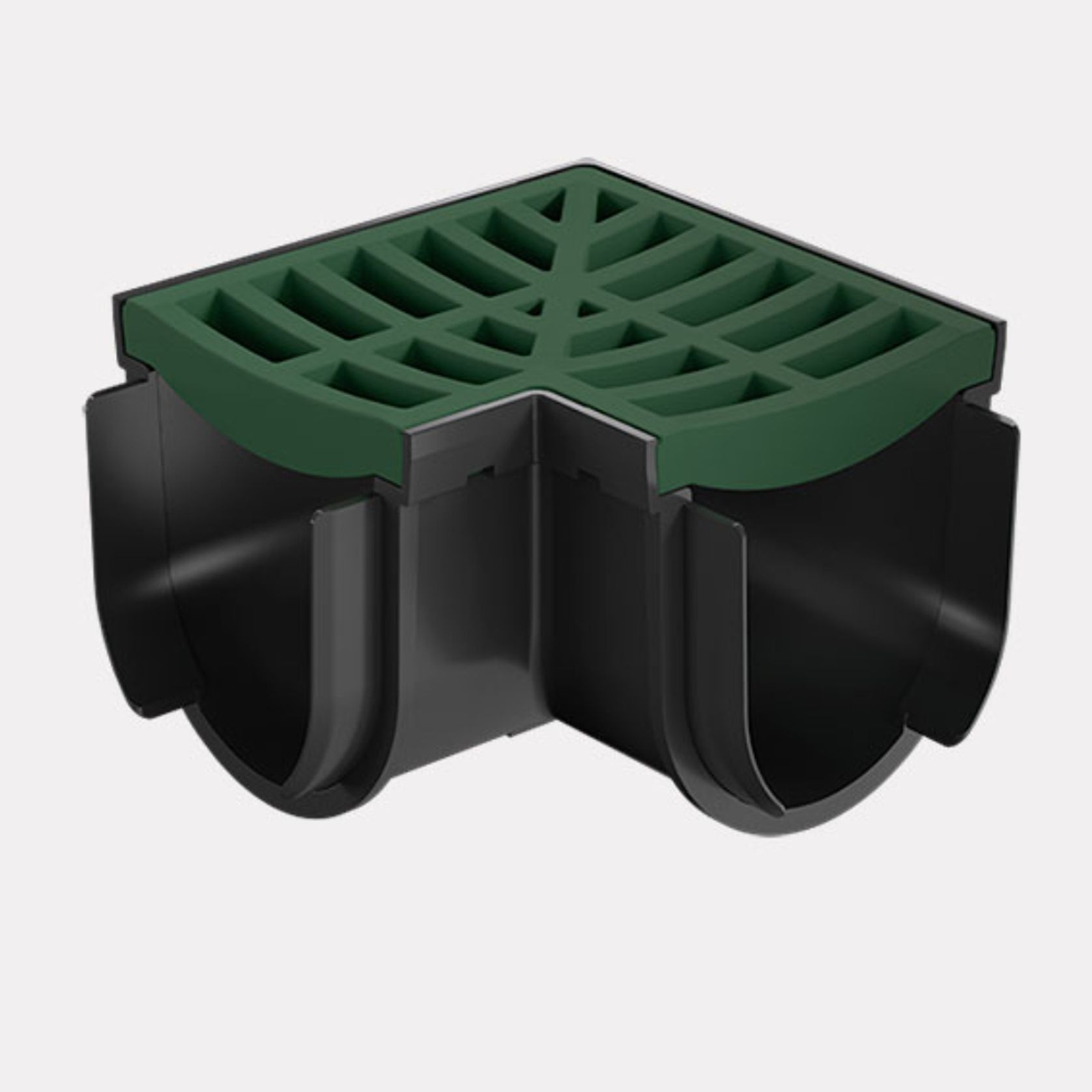 Storm Drain™ – Corner with Green Plastic Grate gallery detail image