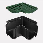 Storm Drain™ – Corner with Green Plastic Grate gallery detail image