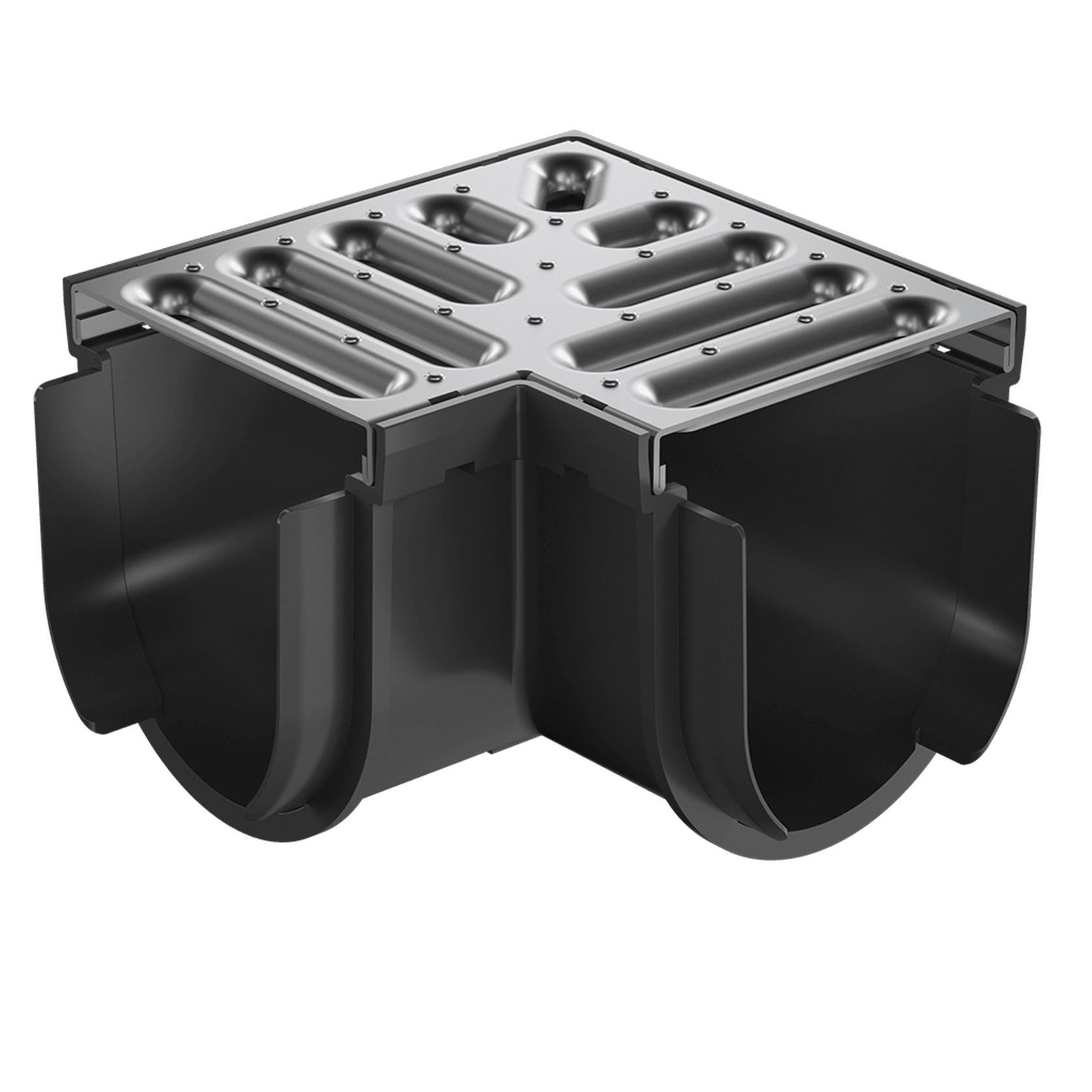 Storm Drain™ – Corner with Stainless Steel Grate gallery detail image