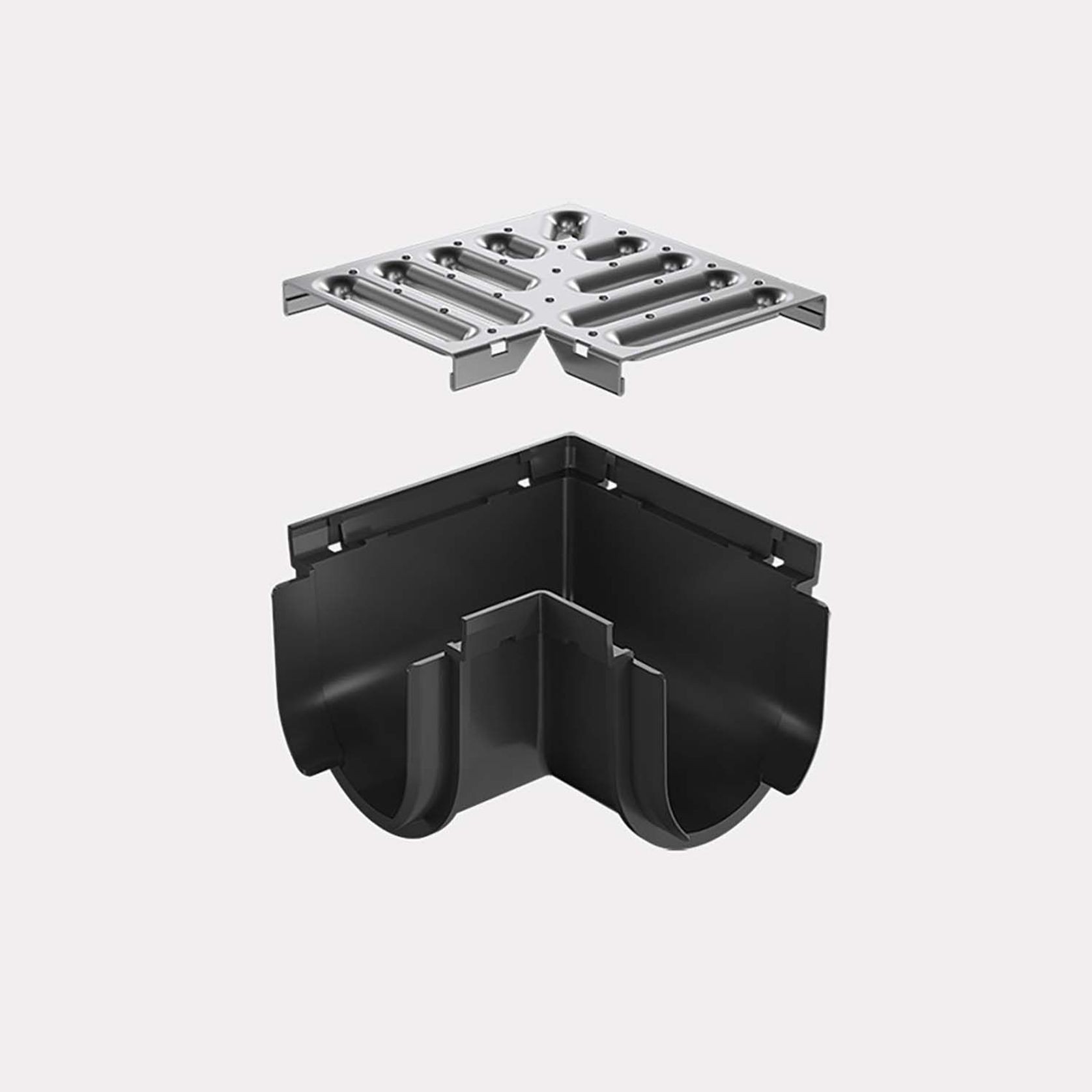 Storm Drain™ – Corner with Stainless Steel Grate gallery detail image