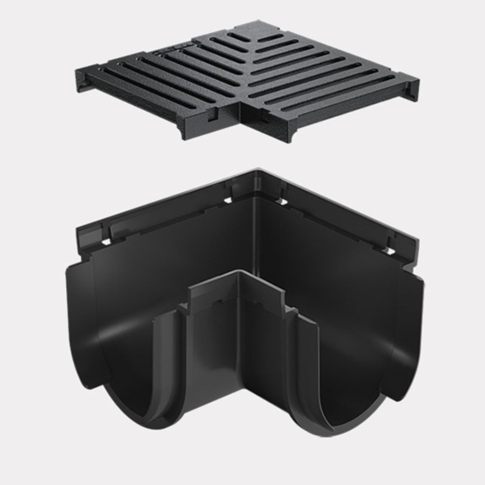 Storm Drain™ – Corner with Ductile Iron Grate – Class C gallery detail image